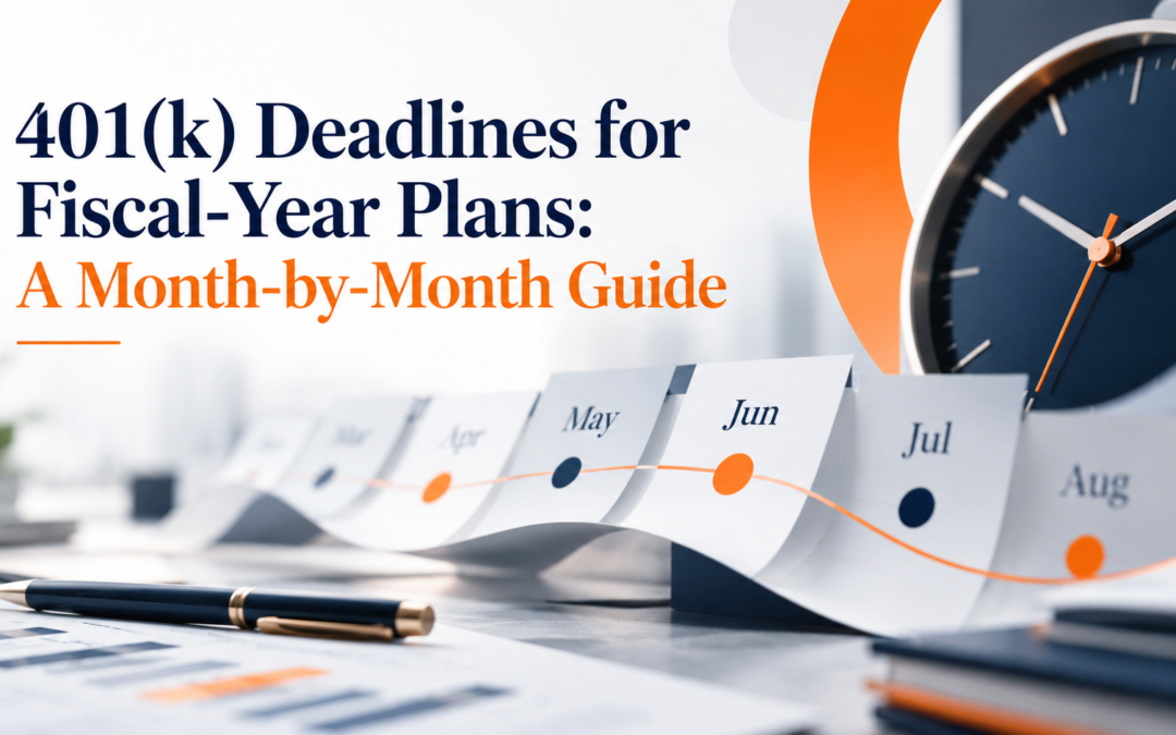 401(k) Deadlines for Fiscal-Year Plans: A Month-by-Month Guide