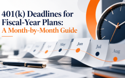 401(k) Deadlines for Fiscal-Year Plans: A Month-by-Month Guide